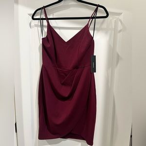 Lulus Forever Your Girl Wine Red Bodycon Dress, large